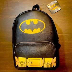 New Funko Batman Mini Backpack Faux Leather 2022 11" X 8"  Target Exclusive